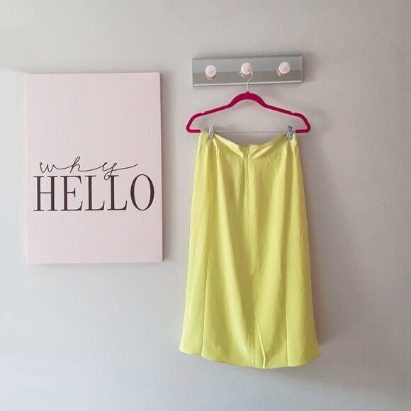 NWT Rag & Bone lime green silk midi skirt, 6 - Picture 10 of 11